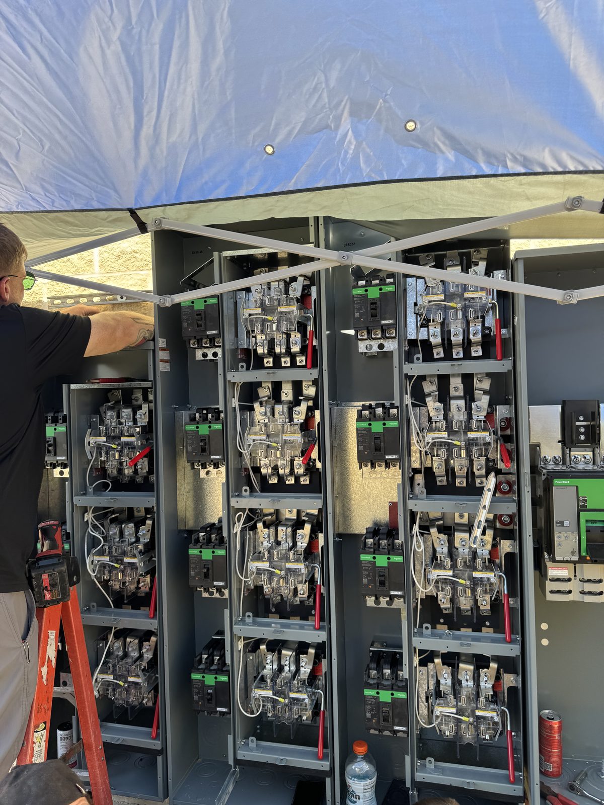 Square D PowerPact disconnect bank
