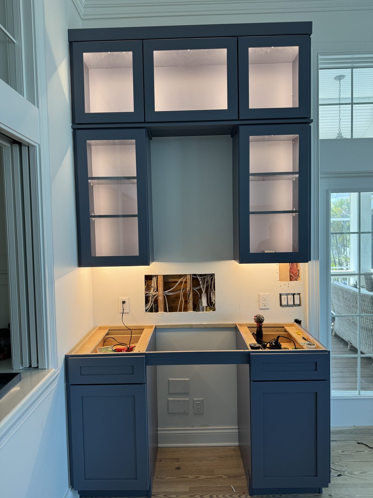 Kitchen remodel under-cabinet rewire