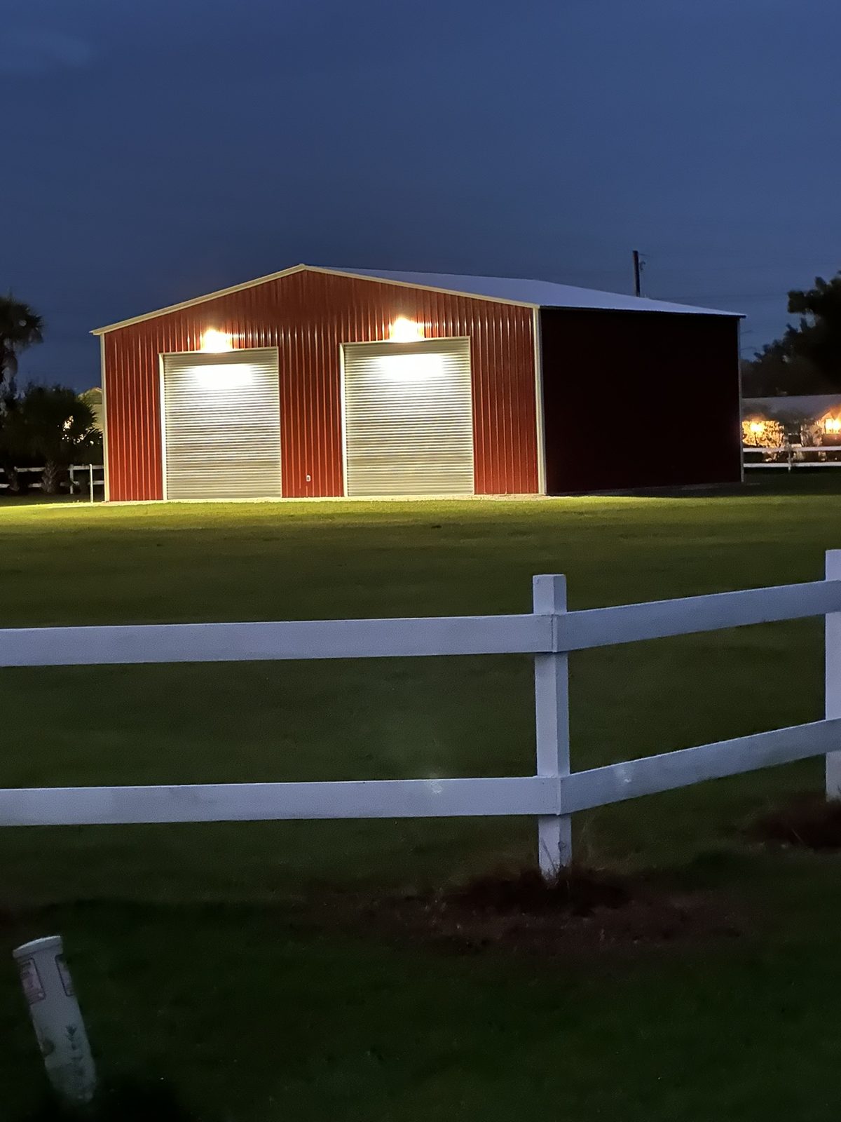 Pole barn exterior lighting